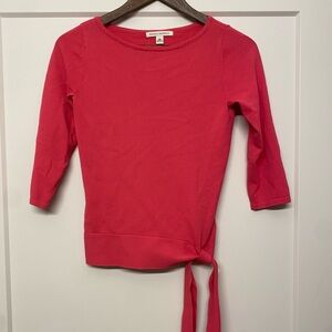 Banana Republic Vibrant Pink Knit Top